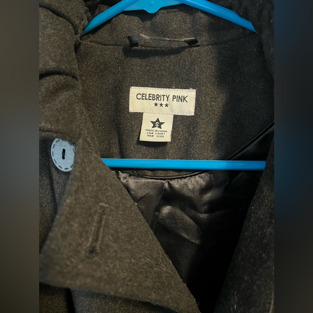 Celebrity Pink Peacoat